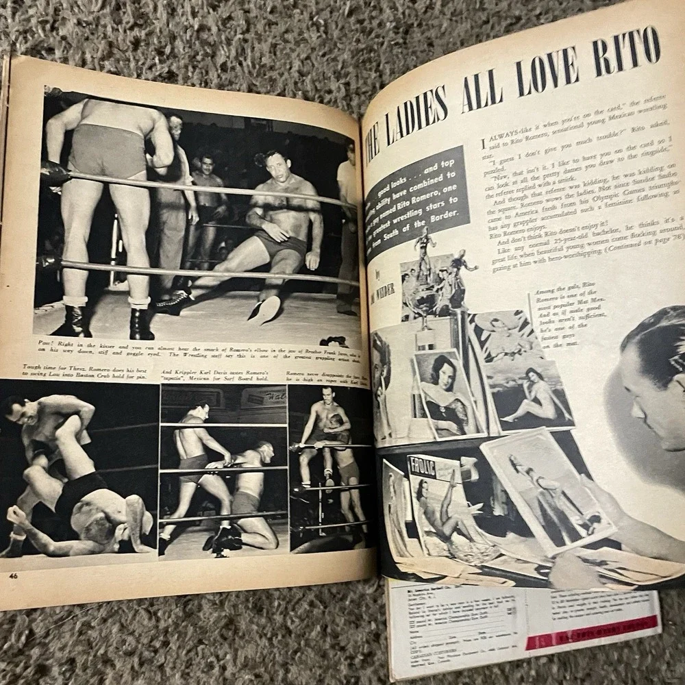 Vintage 1954 Boxing And Wrestling Magazine Lot May September Joe Miceli